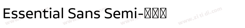 Essential Sans Semi字体转换 Essential Sans Semi字体转换